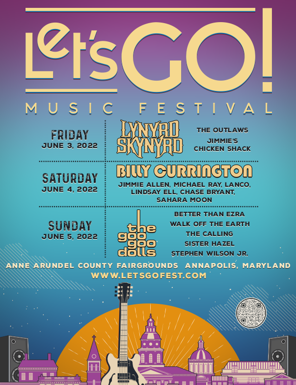 Let's Go Music Festival 2022 Lineup Poster